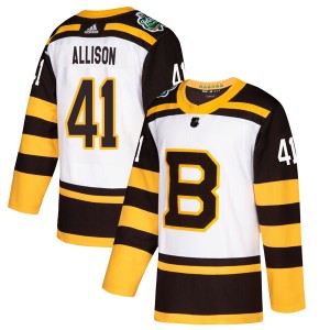 Youth Boston Bruins Jason Allison Adidas Authentic 2019 Winter Classic Jersey - White