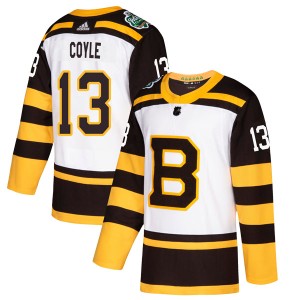 Youth Boston Bruins Charlie Coyle Adidas Authentic 2019 Winter Classic Jersey - White