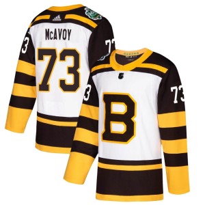 Youth Boston Bruins Charlie McAvoy Adidas Authentic 2019 Winter Classic Jersey - White