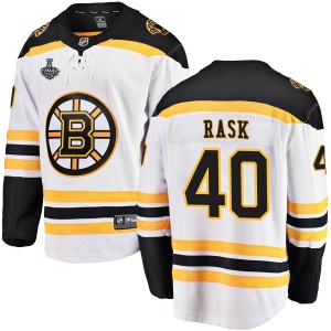 Youth Boston Bruins Tuukka Rask Fanatics Branded Breakaway Away 2019 Stanley Cup Final Bound Jersey - White
