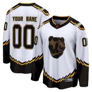 Youth Boston Bruins Custom Fanatics Branded Breakaway Special Edition 2.0 Jersey - White