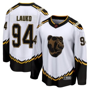 Youth Boston Bruins Jakub Lauko Fanatics Branded Breakaway Special Edition 2.0 Jersey - White