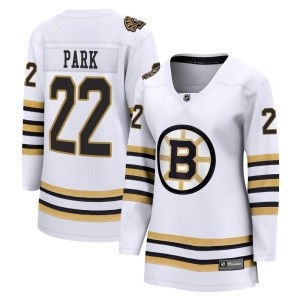 Women's Boston Bruins Brad Park Fanatics Branded Premier Breakaway 100th Anniversary Jersey - White