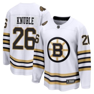 Youth Boston Bruins Mike Knuble Fanatics Branded Premier Breakaway 100th Anniversary Jersey - White