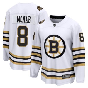 Youth Boston Bruins Peter Mcnab Fanatics Branded Premier Breakaway 100th Anniversary Jersey - White