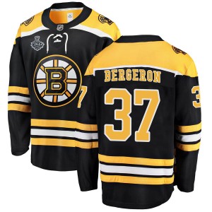 Youth Boston Bruins Patrice Bergeron Fanatics Branded Breakaway Home 2019 Stanley Cup Final Bound Jersey - Black