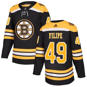 Men's Boston Bruins Matt Filipe Adidas Authentic Home Jersey - Black