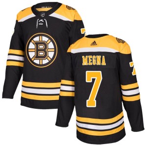 Men's Boston Bruins Jayson Megna Adidas Authentic Home Jersey - Black