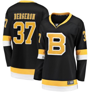 Women's Boston Bruins Patrice Bergeron Fanatics Branded Premier Breakaway Alternate Jersey - Black