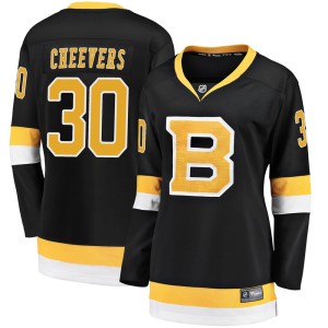 Women's Boston Bruins Gerry Cheevers Fanatics Branded Premier Breakaway Alternate Jersey - Black