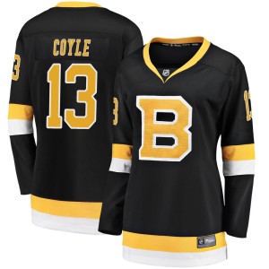 Women's Boston Bruins Charlie Coyle Fanatics Branded Premier Breakaway Alternate Jersey - Black
