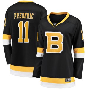 Women's Boston Bruins Trent Frederic Fanatics Branded Premier Breakaway Alternate Jersey - Black