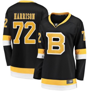 Women's Boston Bruins Brett Harrison Fanatics Branded Premier Breakaway Alternate Jersey - Black