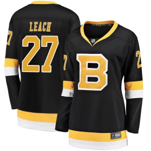 Women's Boston Bruins Reggie Leach Fanatics Branded Premier Breakaway Alternate Jersey - Black