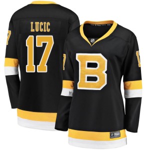 Women's Boston Bruins Milan Lucic Fanatics Branded Premier Breakaway Alternate Jersey - Black