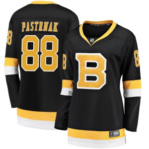 Women's Boston Bruins David Pastrnak Fanatics Branded Premier Breakaway Alternate Jersey - Black