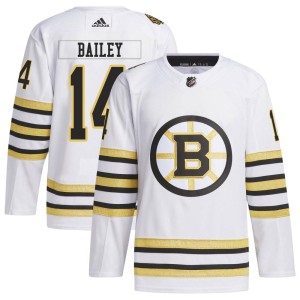 Men's Boston Bruins Garnet Ace Bailey Adidas Authentic 100th Anniversary Primegreen Jersey - White