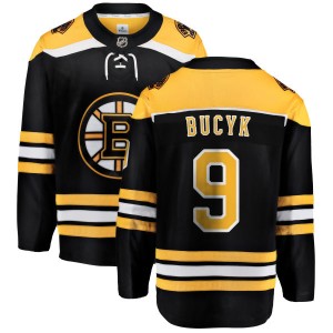 Youth Boston Bruins Johnny Bucyk Fanatics Branded Home Breakaway Jersey - Black