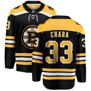 Youth Boston Bruins Zdeno Chara Fanatics Branded Home Breakaway Jersey - Black
