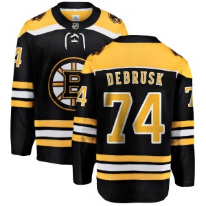 Youth Boston Bruins Jake DeBrusk Fanatics Branded Home Breakaway Jersey - Black
