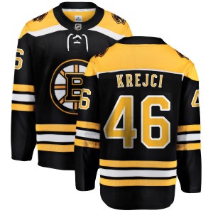 Men's Boston Bruins David Krejci Fanatics Branded Home Breakaway Jersey - Black
