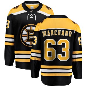 Youth Boston Bruins Brad Marchand Fanatics Branded Home Breakaway Jersey - Black