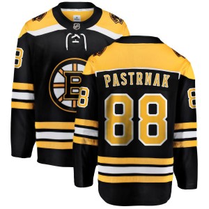 Men's Boston Bruins David Pastrnak Fanatics Branded Home Breakaway Jersey - Black