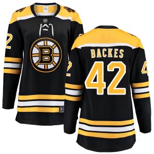 Women's Boston Bruins David Backes Fanatics Branded Home Breakaway Jersey - Black