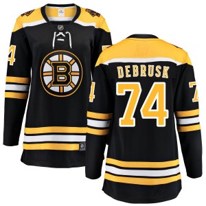 Women's Boston Bruins Jake DeBrusk Fanatics Branded Home Breakaway Jersey - Black