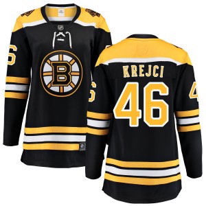 Women's Boston Bruins David Krejci Fanatics Branded Home Breakaway Jersey - Black
