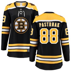 Women's Boston Bruins David Pastrnak Fanatics Branded Home Breakaway Jersey - Black