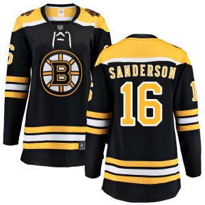 Women's Boston Bruins Derek Sanderson Fanatics Branded Home Breakaway Jersey - Black