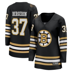 Women's Boston Bruins Patrice Bergeron Fanatics Branded Premier Breakaway 100th Anniversary Jersey - Black