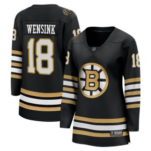 Women's Boston Bruins John Wensink Fanatics Branded Premier Breakaway 100th Anniversary Jersey - Black