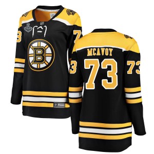 Women's Boston Bruins Charlie McAvoy Fanatics Branded Breakaway Home 2019 Stanley Cup Final Bound Jersey - Black