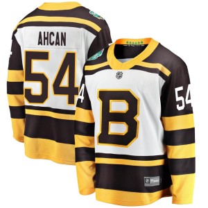 Youth Boston Bruins Jack Ahcan Fanatics Branded 2019 Winter Classic Breakaway Jersey - White