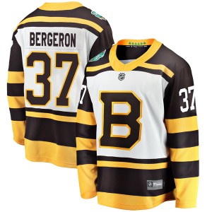 Youth Boston Bruins Patrice Bergeron Fanatics Branded 2019 Winter Classic Breakaway Jersey - White