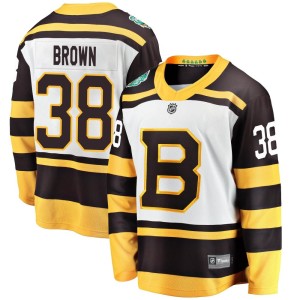 Youth Boston Bruins Patrick Brown Fanatics Branded 2019 Winter Classic Breakaway Jersey - White