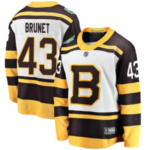 Youth Boston Bruins Frederic Brunet Fanatics Branded 2019 Winter Classic Breakaway Jersey - White