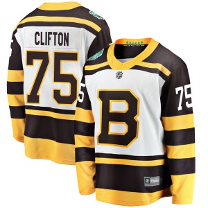 Youth Boston Bruins Connor Clifton Fanatics Branded 2019 Winter Classic Breakaway Jersey - White