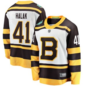 Youth Boston Bruins Jaroslav Halak Fanatics Branded 2019 Winter Classic Breakaway Jersey - White