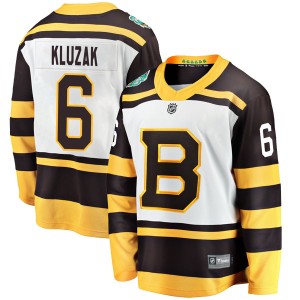 Youth Boston Bruins Gord Kluzak Fanatics Branded 2019 Winter Classic Breakaway Jersey - White