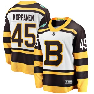 Youth Boston Bruins Joona Koppanen Fanatics Branded 2019 Winter Classic Breakaway Jersey - White