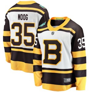Youth Boston Bruins Andy Moog Fanatics Branded 2019 Winter Classic Breakaway Jersey - White