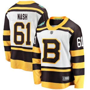 Youth Boston Bruins Rick Nash Fanatics Branded 2019 Winter Classic Breakaway Jersey - White