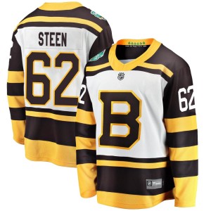 Youth Boston Bruins Oskar Steen Fanatics Branded 2019 Winter Classic Breakaway Jersey - White