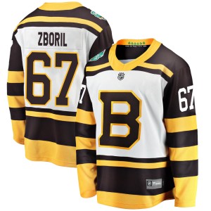 Youth Boston Bruins Jakub Zboril Fanatics Branded ized 2019 Winter Classic Breakaway Jersey - White