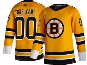 Youth Boston Bruins Custom Adidas Breakaway 2020/21 Special Edition Jersey - Gold