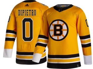 Youth Boston Bruins Michael DiPietro Adidas Breakaway 2020/21 Special Edition Jersey - Gold