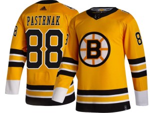 Youth Boston Bruins David Pastrnak Adidas Breakaway 2020/21 Special Edition Jersey - Gold